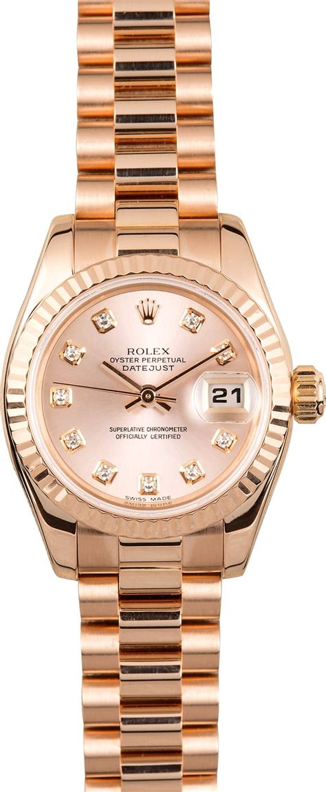 rolex rose gold ladies